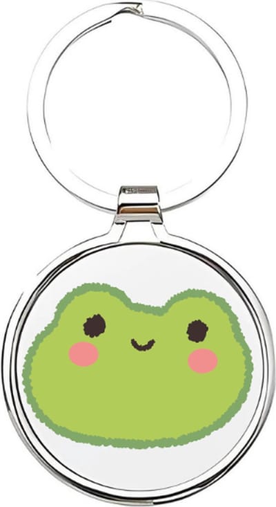 Akyol - Kikker Sleutelhanger - kikker - dierenliefhebbers - frog - groene kikker - Pad - amfibie - dier - dieren sleutelhanger - padkikker - sleutelhanger - 4 x 7,5 CM