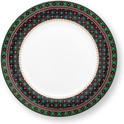 Pip Studio Berry Blues Clover Green Dinerbord ⌀26.5cm Porselein
