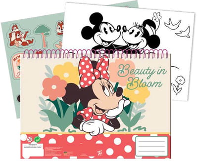 Disney Minnie Nomadic Spirit A/4 spiraal schetsboek met 40 bladen en stickers