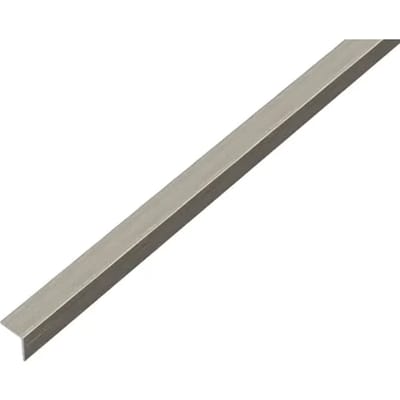 Alberts 488734 hoekprofiel | zelfklevend | aluminium, rvs-look, donker | 1000 x 15 x 15 mm