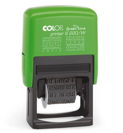 Colop Printer S 220W GREEN LINE-groen - Stempels - Stempels volwassenen - Snelle Levering