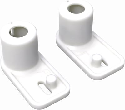 Vriesdeurveer Behuizing - Koelkastonderdeel - Camper Keuken - Sterker Duurzamer - 4.4 x 2.3 x 2.2 cm - Wit