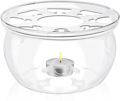 Wilmax - Warmhoudstandaard Glas - 15x8 cm