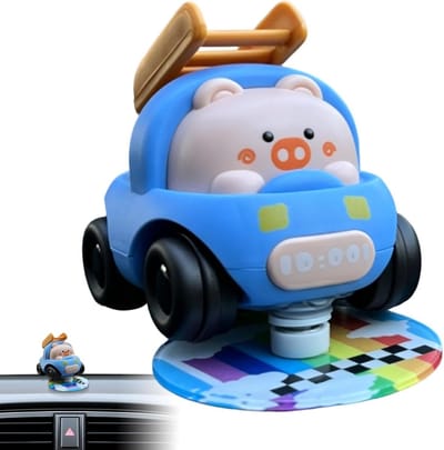 Dashboard Ornament - Auto Decoratie - Rijplezier Vergroten - Dynamische Drift Beweging - 10x10x5 cm - Blauw