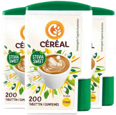 Céréal Stevia Sweet - 3 x 200 tabletten - Voordeelverpakking