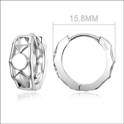 Aramat Jewels | Oorringen | Echt Zilveren Oorringen vrouw en man | 3-16x6mm | |6mm | Zilver | Kinderen, Volwassenen | Verkleurd niet