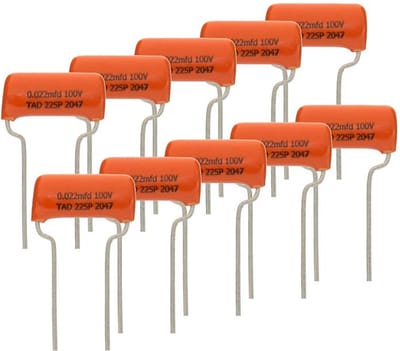 TAD V221225P/10  Orange Drop 225P condensator 0.022 µF, 100 V (10-pack)