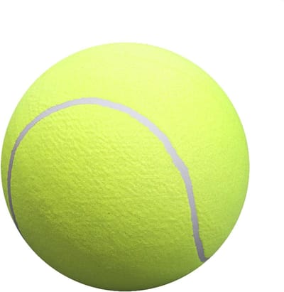 Grote Tennisballen - Hondenballen Speelgoed - Buiten Spelen - Niet-schurende Viltlaag - 24 cm Diameter - Geel
