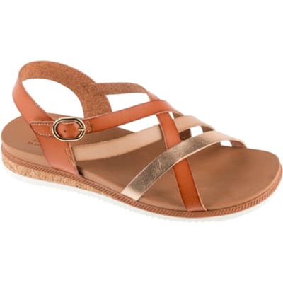 Skechers DESERT KISS LOW - PEAK RANK Dames Sandalen - Chestnut