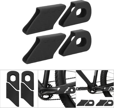 Dailygoods- Crankset Protector - 4 Stuks - Fietsonderdelen - Hoogwaardige Silicone - Bescherming voor Crank - Makkelijk te Reinigen - Fietsonderdeel