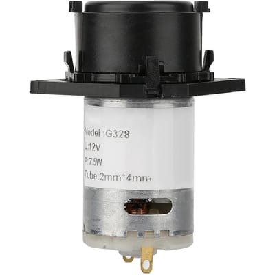 Pompe doseuse 12 V, tête de tube péristaltique DIY pour analyse chimique en laboratoire d'aquarium (noir 2*4)) white