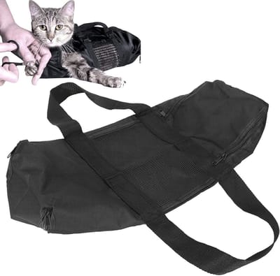 Honden- en kattenwaszak voor een comfortabele badervaring met ademend gaas en muilkorf