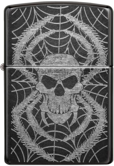 Zippo aansteker skull spider