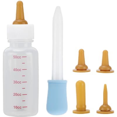 Biberon pour petits animaux de type tétine, biberon d'allaitement portable pour chiots, écureuils, chatons Type 3