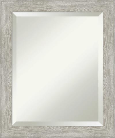 Elegante Wandspiegel voor Badkamer - Smalle Grijze Omlijsting 49,5 x 59,7 cm