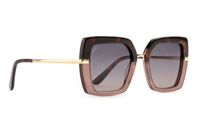 Jackie L Marseille ZO-0261A bruin-creme acetaat – grijs polarised dégradé – UV400