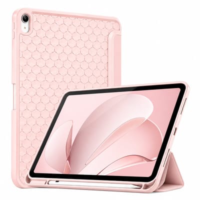 Sounix Tablet Hoes Geschikt voor Apple iPad 11 (2025) A16/iPad 10.9 Inch 10e generatie (2022) - Hoesje met Pencil Houder Uitsparing - Roze