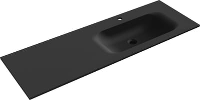 Mexen Vela onderbouw wastafel rechts 141 x 46,5 cm, zwart mat - 25231471P