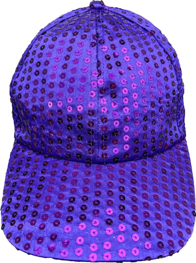 2x Paarse - glitter - pailletten - disco baseball cap - Toppers 2025