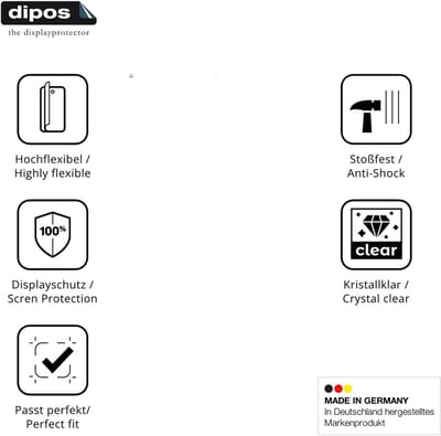 dipos – 2x Beschermfolie geschikt voor JoyHandy Pova7Pro | 3D Full Cover Screenprotector | 100% Passend