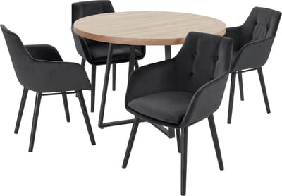 Anja&Bradford-Eetset - 110 cm - Zwart