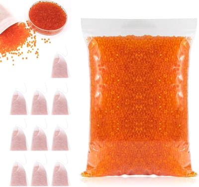 Regenerabele Silica Gel Desiccant 400g - Kleurverandering bij Vocht, Herbruikbaar voor 3D Printers, Keuken en Elektronica met 10 Filterzakken