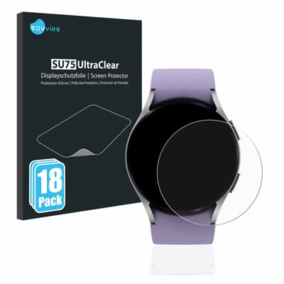 Savvies - Screenprotector voor Samsung Galaxy Watch 5 (40mm) - Folie Beschermfolie transparant 18 Stuks