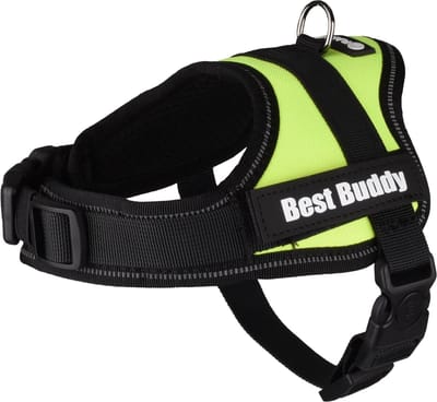 Flamingo Pluto Liberty - Harnas Honden - Harnas Best Buddy Pluto Neon Groen Xxs 34-46cm 20mm - 1st - 129320 - 1st
