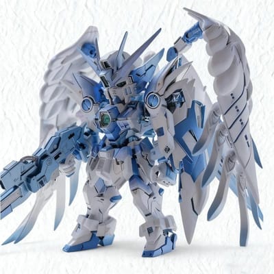 Nieuw MGSD Glacier Blue Gradient Vleugelmontage Modelbouwkit Actiefiguren Speelgoed Met Watertransfers Displaystandaard Bureau Collectible blue