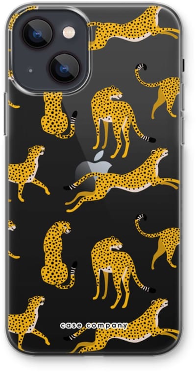 Case Company® - Hoesje geschikt voor iPhone 13 mini hoesje - Luipaard - Soft Cover Telefoonhoesje - Bescherming aan alle Kanten en Schermrand