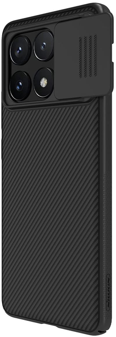 Nillkin CamShield Hoesje voor de Xiaomi Poco X6 Pro - Back Cover met Camera Slider - Extra Camera Bescherming - Zwart