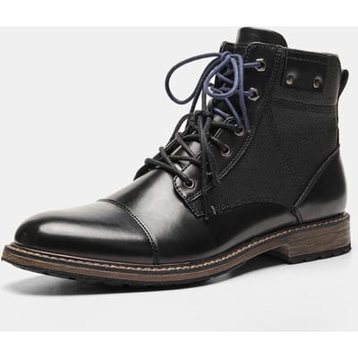 Wafsle Maat 41 -45vintage Enkellaarsjes Heren Trend Heren Motorfiets Voor Heren Schoenen 45 black