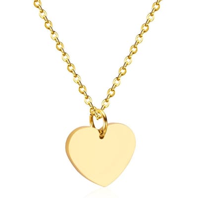 Cilla Jewels dames ketting Edelstaal verguldkleurig Hartje