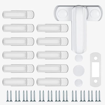 Veiligheidsslot voor UPVC/PVC Ramen en Deuren - Extra Sluitbeveiliging - Zwart