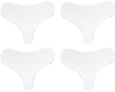 LISM-Set van 4 siliconen borstkussentjes, anti-rimpel T-vormige patches, herbruikbaar, vermindert rimpels in de nek, huidverstrakkende patches Geschikt voor vrouwen en meisjes.