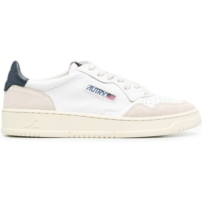 Lage Sneakers Autry Medalist Low Suede M - White/Blue
