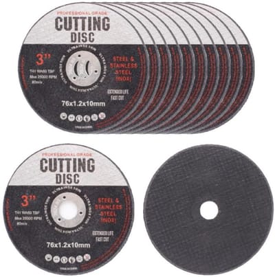Dailygoods- Snijschijf 76mm - Haakse Slijpschijven - 12 Stuks