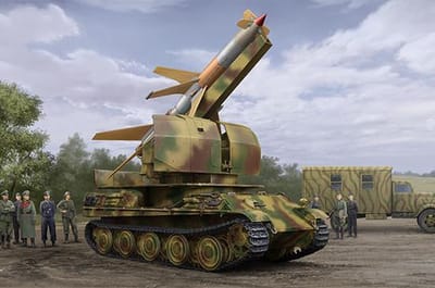 Trumpeter Modelbouwpakket Militaire voertuigen - 09532 Flakpanther w/8.8cm Flakrakete Rheintochter I Plastic - 1:35 - Modelbouw