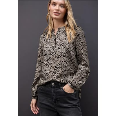 Leo blouse met taping details