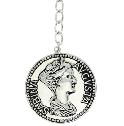 Behave - Ketting met munt zilverkleur - Stoere en stijlvolle accessoire