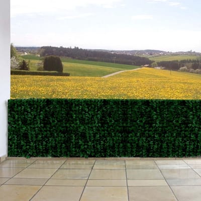 Balkonscherm met Bladeren 500x150 cm - Inkijk- en Windscherm voor Balkon en Terras