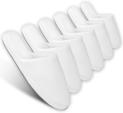 3 Paar Luxe Spa Pantoffels - Katoen & Traagschuim, Antislip & Wasbaar voor Gasten en Reizen