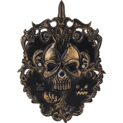 Sonnette Décorative Antique Sonnette Squelette Effrayant avec Son pour Décoration de Porte Accessoire de Fête