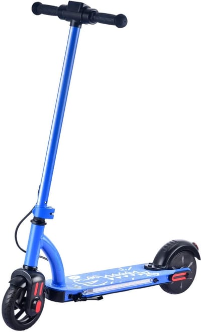 BOGIST Elektrische Kinderstep 8-12 Jaar – Kinderen Inklapbaa – 100W – 10 km/u – 24V 2,6Ah – LED Verlichting – Blauw