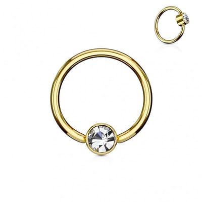 Piercing ball closure ring 1.2x10 - goud - LMPiercings