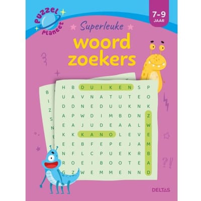 Deltas Puzzelplaneet - Superleuke woordzoekers (7-9 j.) Kleurboeken Educatieve boeken (spelletjes en raadsels)