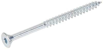 Radix Torx 25 Spaanplaatschroef - Platkop + Snijpunt - 6,0 x 60mm/36 - Verzinkt - Deeldraad (100 stuks)