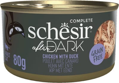 Schesir After Dark Bouillon Kip & Eend - 12 x 80 gr - Voordeelverpakking