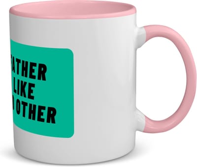 Akyol - father like no other koffiemok - theemok - roze - Vader - geweldige vader - niemand anders - verjaardag - cadeau - kado - bedankje - geschenk - 350 ML inhoud