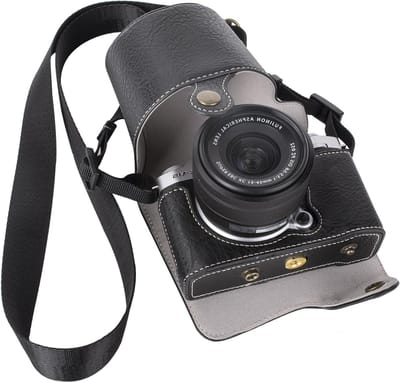 Beschermende Camera Case voor Fujifilm XM5 Spiegelreflexcamera, Volledige Bescherming, Schouderriem, Zwart, Ideaal voor Fotografie en Reizen